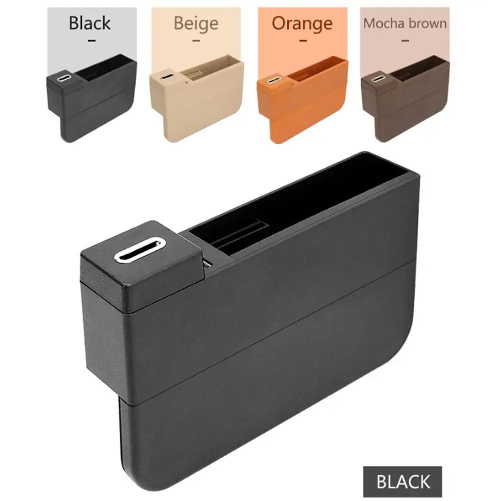 

High Quality Universal Wireless Charging Car Storage Box Car Seat Quilting Compartment Multi-function Vehicle Slot Storage Box