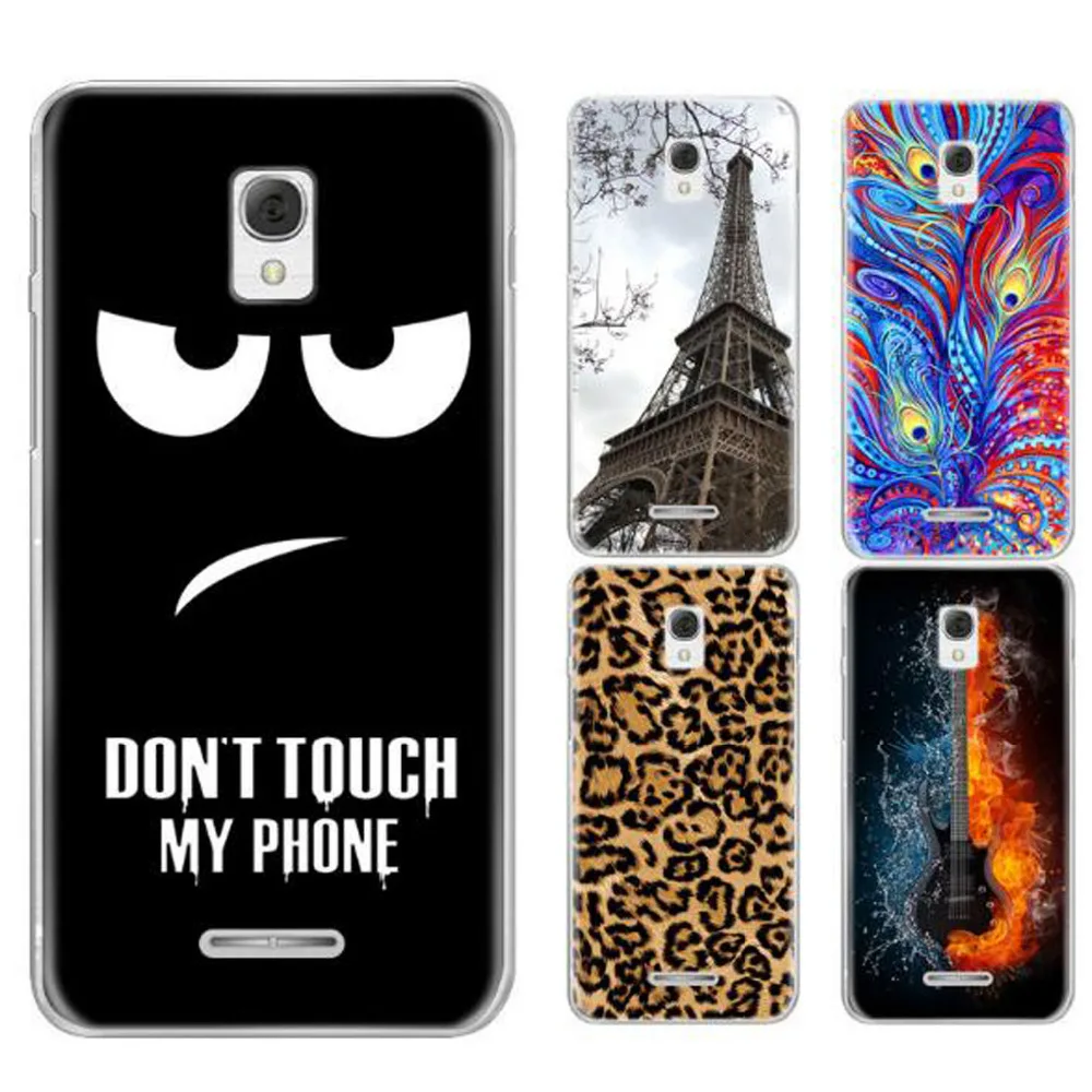 Для Alcatel Pop Star 3G ot5022 5022x 5022d 5.0 &quotМягкий силиконовый чехол Назад Защитный Ультра