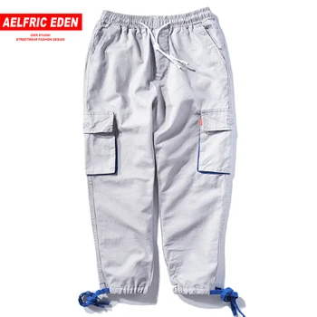 

Aelfric Eden Fashion Man Cargo Pants Jogger Side Color Patch Pockets 2018 High Street Harajuku Hip Hop Casual Joggers Pants B057