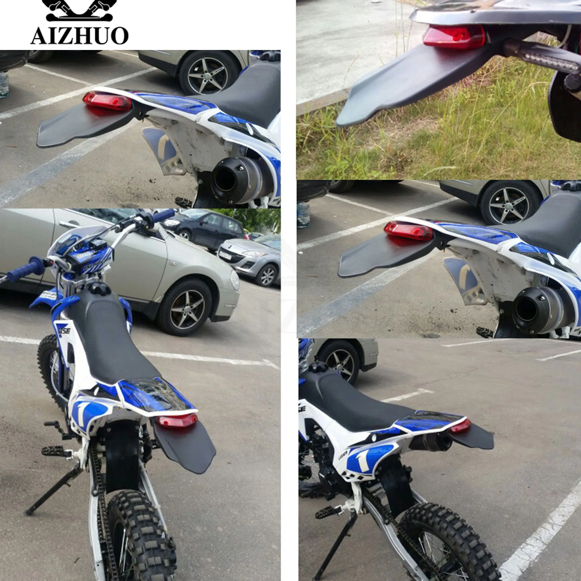 Руль Fatbar для мотоцикла заднее крыло стоп Enduro Фонарь указателя поворота yamaha WR450F
