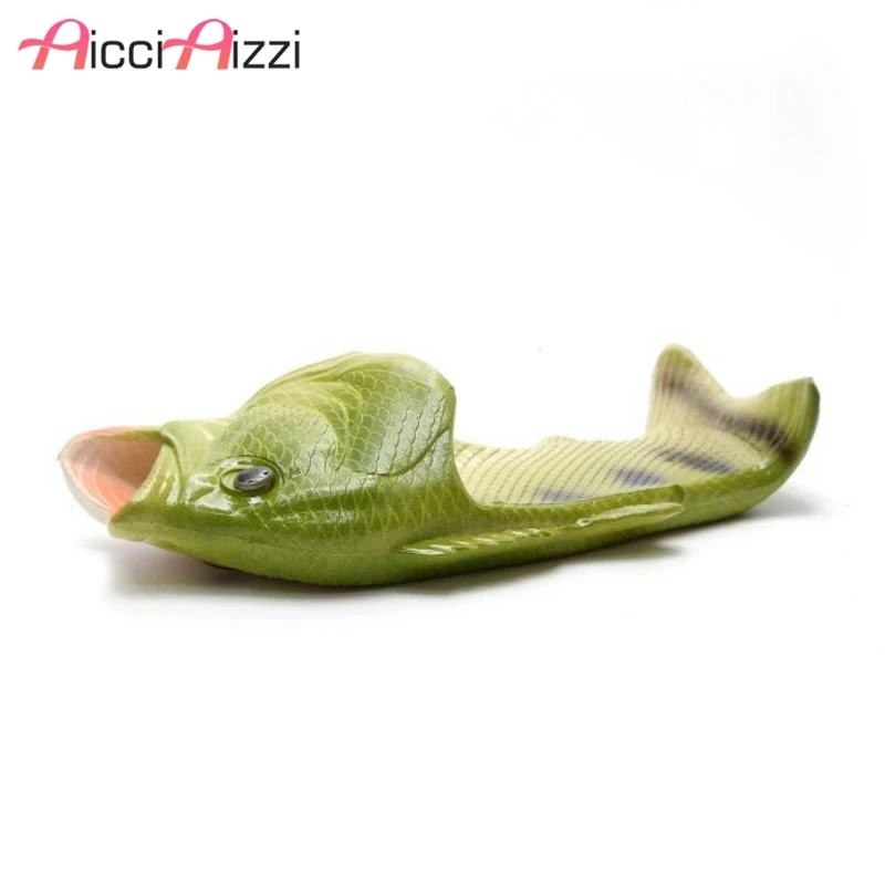 

AicciAizzi Fashion Women Shoes Like A Fish Beach Casual Flats Slippers Indoor Bath Women Sandals Leisure Shoes Women Size 30-41