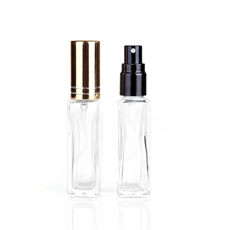 

Hot 1 Piece 10ML portable transparent glass perfume spray bottle Trial small sample bottle can be filled with cosmetics