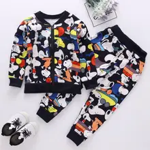 Новинка года; детская теплая шерстяная Верхняя одежда для мальчиков; сезон осень-зима куртка и штаны комплект одежды для девочек; детский спортивный костюм с капюшоном и брюками