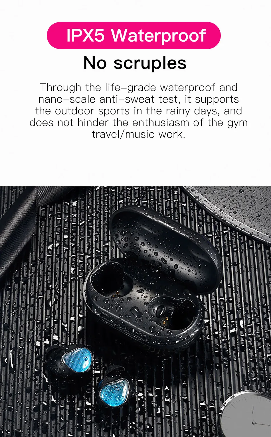 !ACCEZZ TWS Bluetooth Earphone 5.0 Wireless Headphones IPX5 Waterproof HIFI Stereo Touch Control Headset For iphone Xiaomi Phone (9)