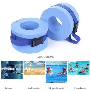 

2Pcs Swimming Water Exercise Aerobics Aquatic Buoyancy Ankle Arm Wrist Cuffs