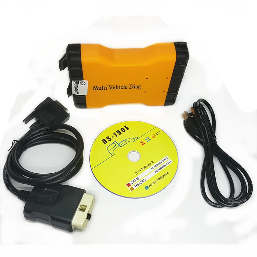 OBDIICAT-CDP Bluetooth мульти Автомобиль Diag MVD Диагностический Инструмент TCS,1 Keygen VCI OBD2 сканер для автомобилей и грузовиков - Цвет: with bluetooth