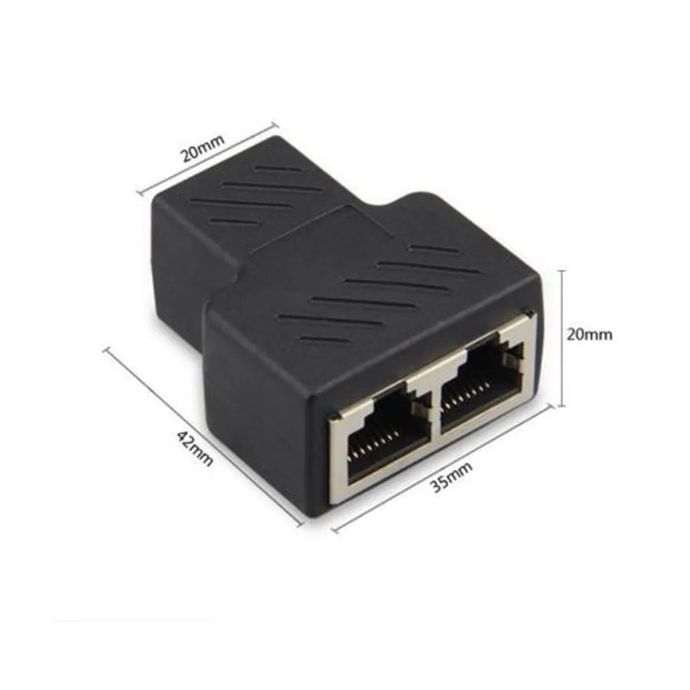 Vovotrade 1-2 LAN ethernet сеть RJ45 Сплиттер удлинитель переходник разъем RJ45 1-2 способа Прямая поставка