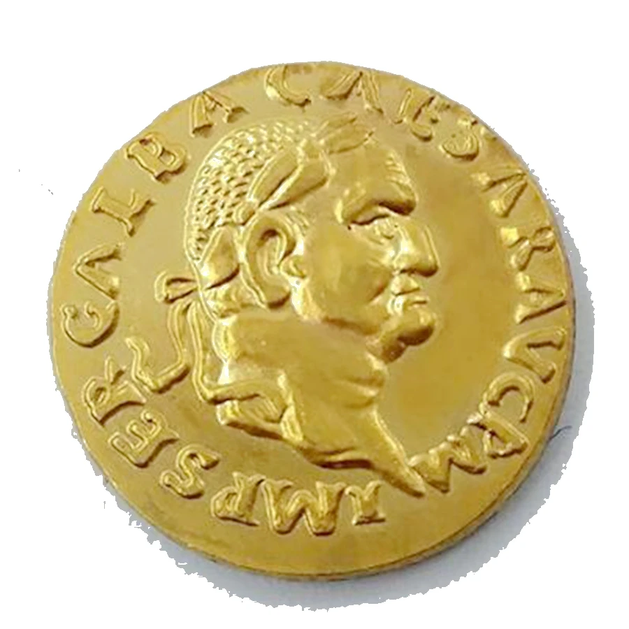 

Ancient Roman 68 Aureus - Galba DIVA AVGVSTA Gold Plated Rome Coins COPY