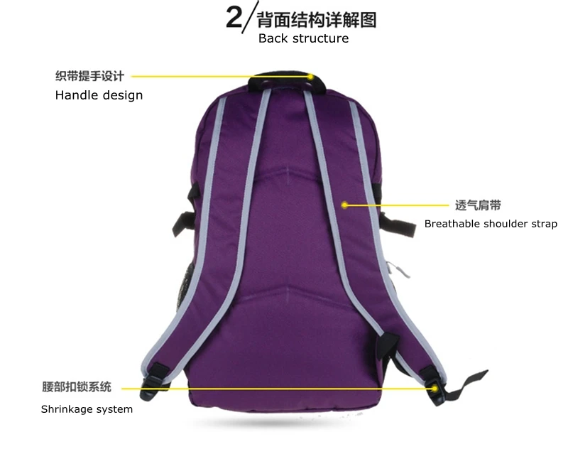 Samstrong 25L Outdoor backpack Women Men Travel Backpack Camping Pack Boy Girl Sport Bag,Female Climbing Bag Girl Travel Bag