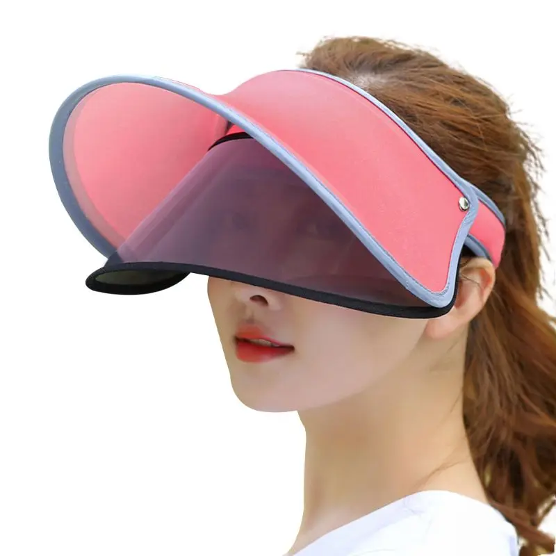 المرأة الصيف الجليد الحرير المفتوحة الأعلى نقرا قناع الشمس مشبك للقبعة على تعديل واسعة حافة المضادة للأشعة فوق البنفسجية الدراجات الرياضة ف...