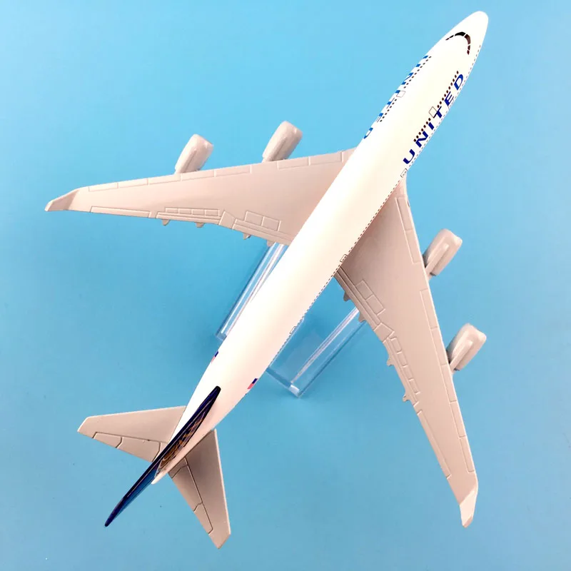 16 см Air United Boeing 747 самолет Игрушечная модель самолета металлического сплава литья