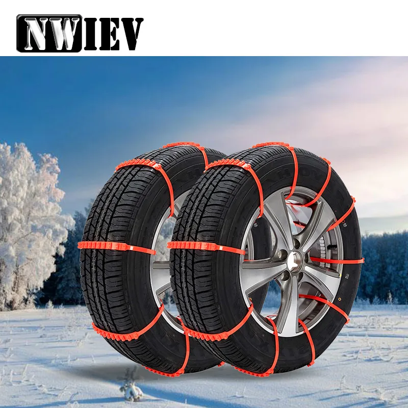 NWIEV 10pcs Winter Anti Slip Snow Chains For Nissan Qashqai Juke Almera