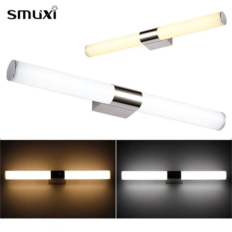 

Smuxi AC85-265V LED Wall Lamp 22W 55CM Pure Warm White Aluminium Front Mirror Wall Light Modern Foyer Bathroom Lamp