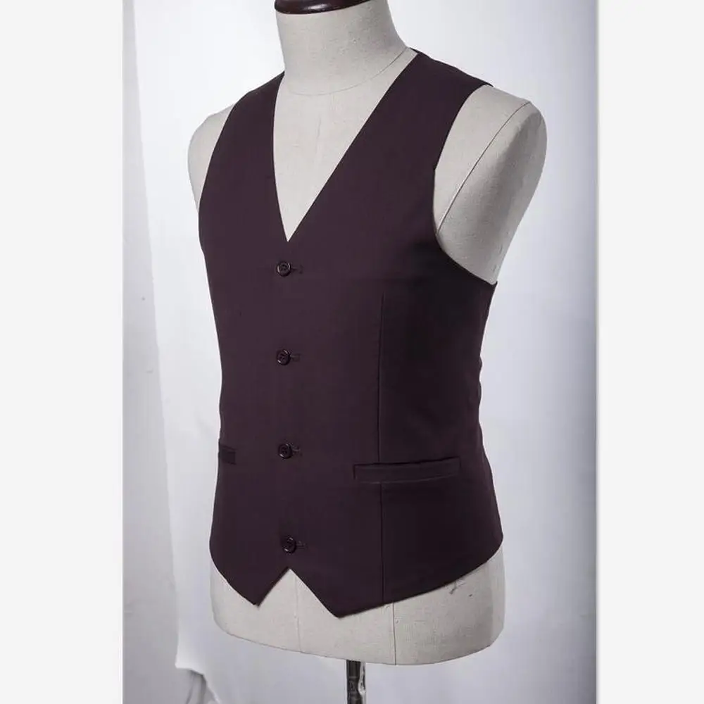 Men 3 piece Suit (Jacket+Pant+Vest) Chinese Style Stand Collar Suit Male Wedding Groom Slim Fit Plus Size 4XL Blazer Set Tuxedo Men 3 piece Suit (Jacket+Pant+Vest) Chinese Style Stand Collar Suit Male Wedding Groom Slim Fit Plus Size 4XL Blazer Set Tuxedo