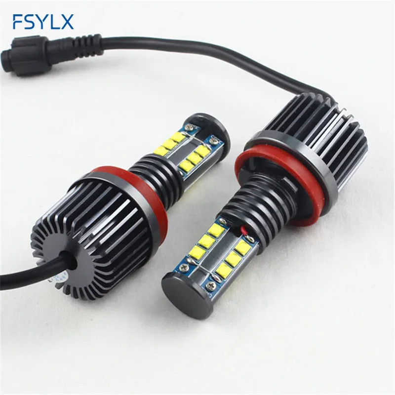 

FSYLX H8 120W LED marker LED Angel Eyes for BMW X5 E70 X6 E71 E90 E91 E92 M3 E60 E93 E84 X1 E89 Canbus LED Headlight angel eyes