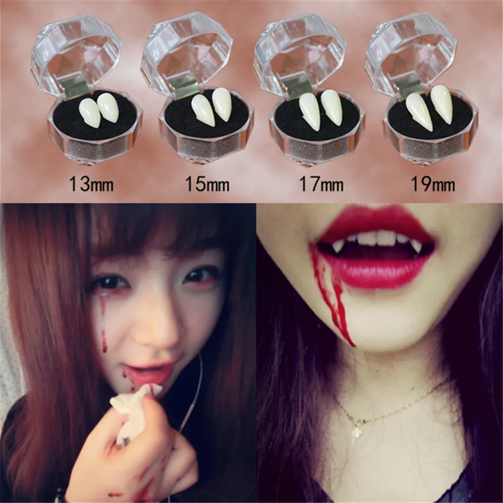 Non toxic Vampire Ghost Teeth Dentures Fangs Dental Gum Halloween-in