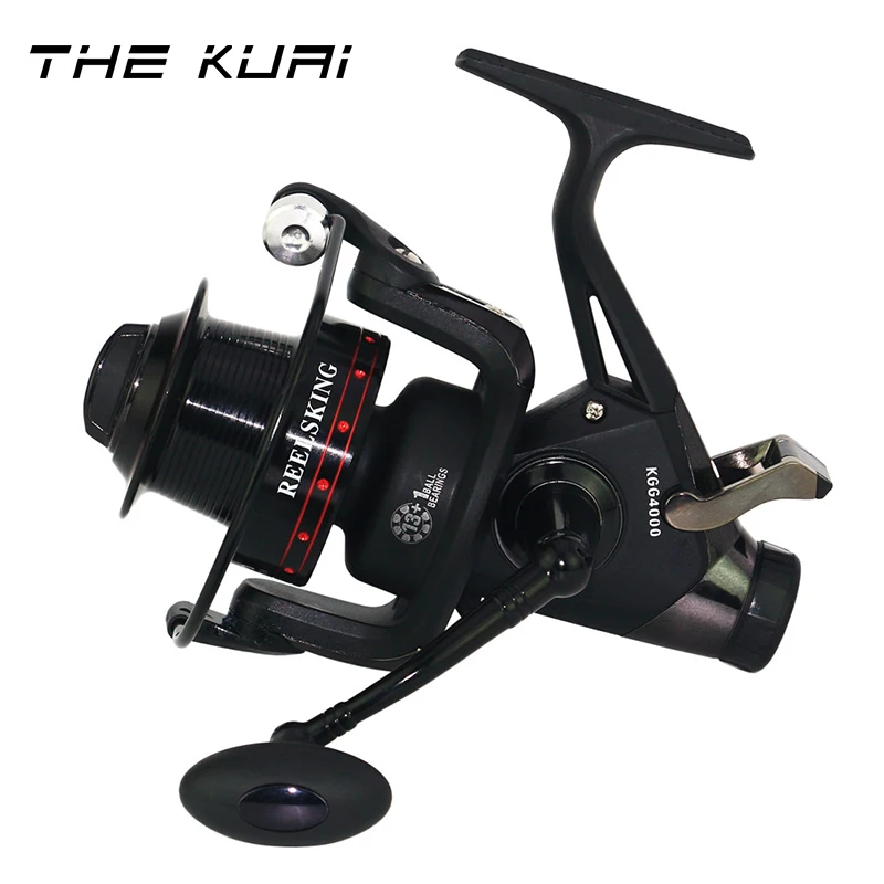 

TheKuai Dual Brake CNC Rocker Fishing Reel Carp Fishing Reel Spinning Fishing Reel 13+1BB 5.2:1 Casting Double Brakes