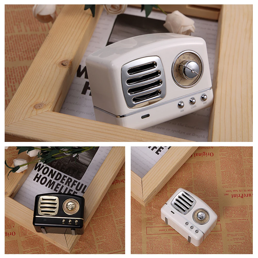 HM11 Retro Bluetooth Speaker Vintage Wireless Stereo Speaker Mini Outdoor Altavoz With Mic AUX Portable Handsfree Car Mp3 Player (20)