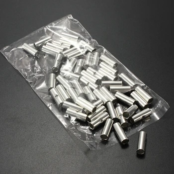 

50Pcs 10-12 AWG Gauge Uninsulated Butt Crimp Connectors Terminal