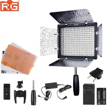 Yongnuo luz de led branca yn300iii YN-300III, lâmpada para estúdio de fotografia de casamento, yn300 5500k kit de bateria opcional + adaptador ac + softbox