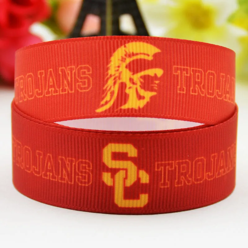 7/8'' (22mm)sport team ball printed Grosgrain Ribbon party decoration