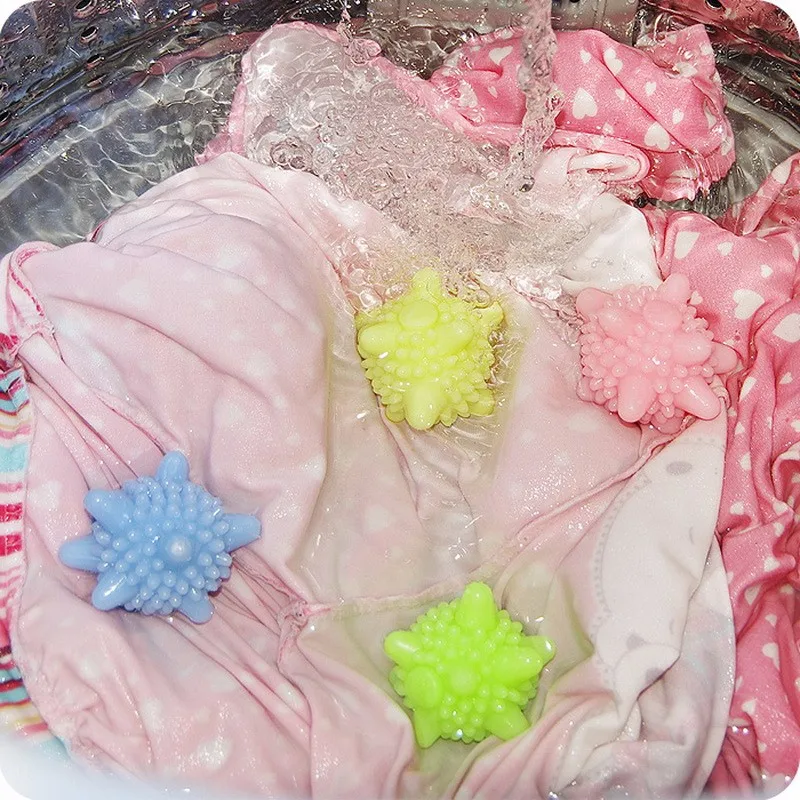 6 шт многоразовые превосходные Твердые красочные шар для стирки для стиральной машины Волшебная Одежда Dyer Ball бытовые чистящие средства