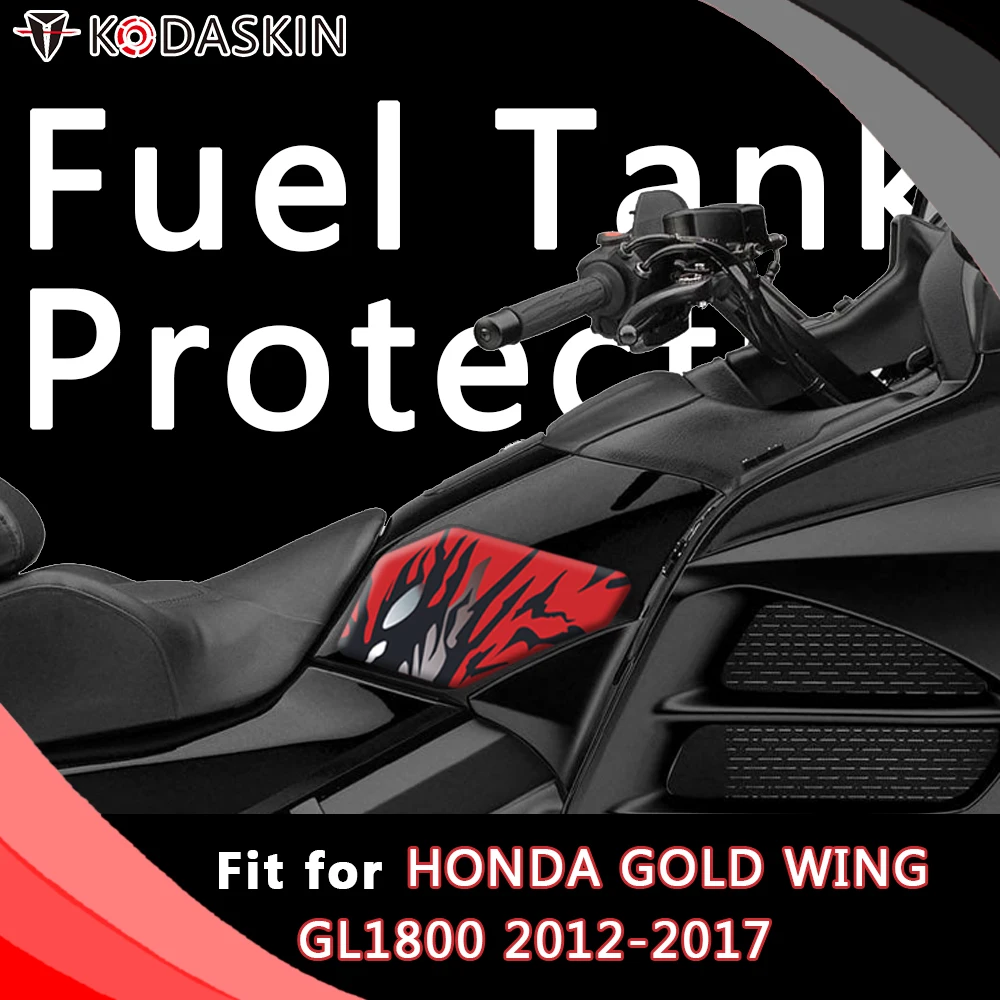 KODASKIN Motorcycle Gas Cap Tank Pad Sticker Decal Emblem for HONDA GOLD WING GL1800 2012-2017 kodaskin motorcycle gas cap tank pad sticker decal emblem for honda gl1800 2012 2021