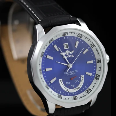 

Blue Stainless Dial Day Automatic Mechanical Mens Wrist Watch NEW