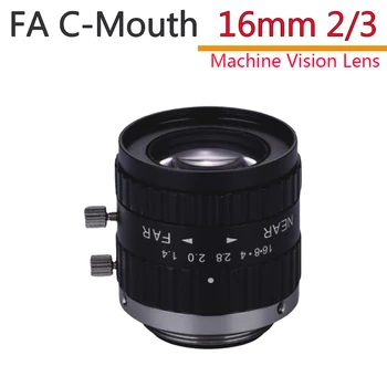 

High Definition FA 16mm 2/3" Industrial Camera Lens Without Distortion Professional C-Mouth Machine Vision Microscope