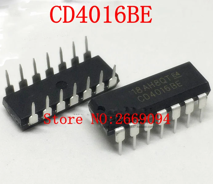 1 CD4016BE CD4016 HEF4016BP DIP HCF4016BE HCF4016 4016 DIP14 Новый и оригинальный IC | Электроника