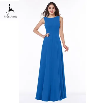 

Eren Jossie Scoop Neck A-line Maid Of Honor Dress Floor Length Wedding Guest Dress Competitive Price Invizible Zip