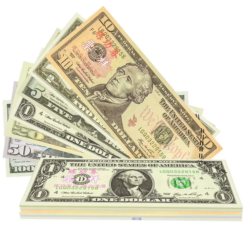 

2018 NEW 140PCS Money Prop Real Looking Copy Full Print Stack For Magic Movie Advertising 2018 New HOT M3