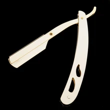 Мужская бритва из нержавеющей стали с прямым краем для парикмахерской, складная бритва для салона дома