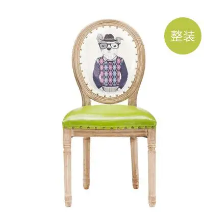 European American retro chair dining chair modern minimalist home Nordic solid wood restaurant nail shop chair backrest. European American retro chair dining chair modern minimalist home Nordic solid wood restaurant nail shop chair backrest.