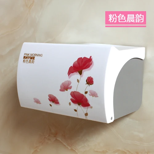 Toilet Paper Holder Plastic Acrylic Waterproof Toilet Roll Holder Box Free Stiletto Creative Door Paper Towel Box - Цвет: S