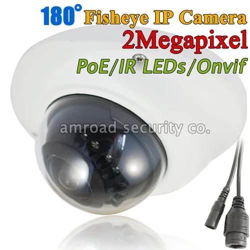 2MP Full HD 1080 P PoE 180 град. панорамный Fisheye рыбий глаз мини ик-купольная сети IP камера