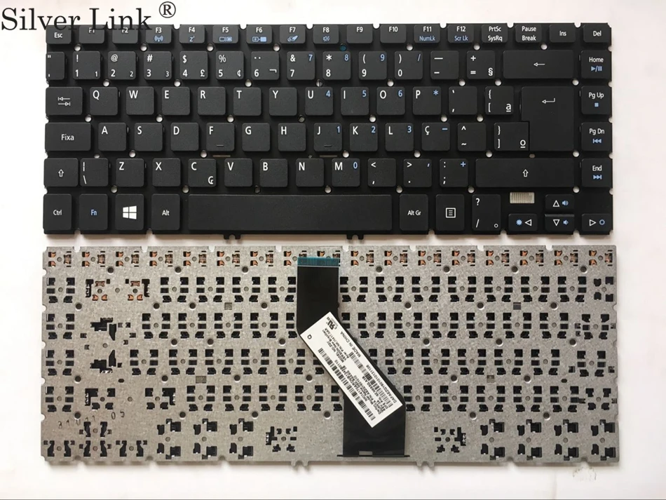 BR бразильская клавиатура для ACER Aspire V5-472G V5-473 V5-473G Клавиатура ноутбука без рамки