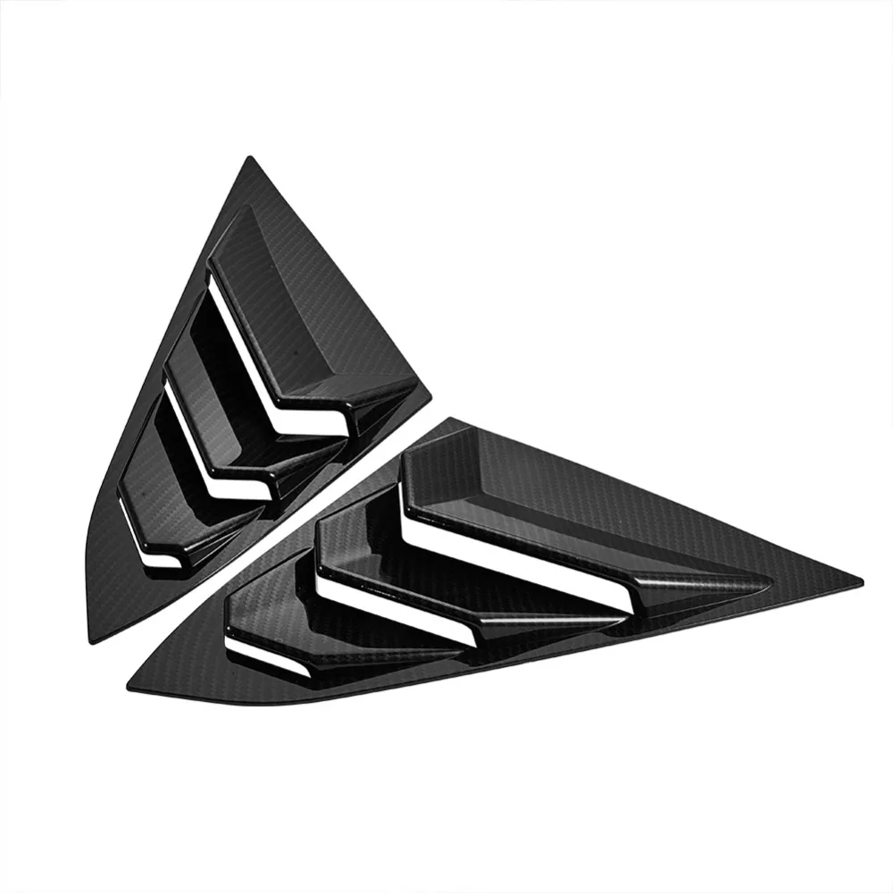 Window Car Stickers Auto Side Window Tuyere Louver Cover 1 Pair Sun Shade Sticker Covers For