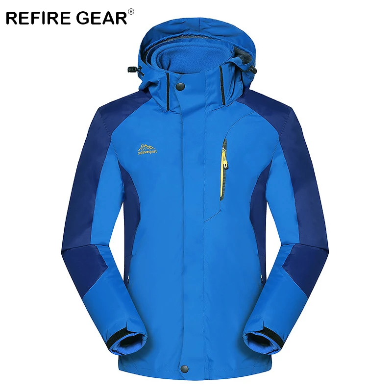 ReFire Gear Осенняя теплая ветрозащитная Водонепроницаемая походная куртка Мужская