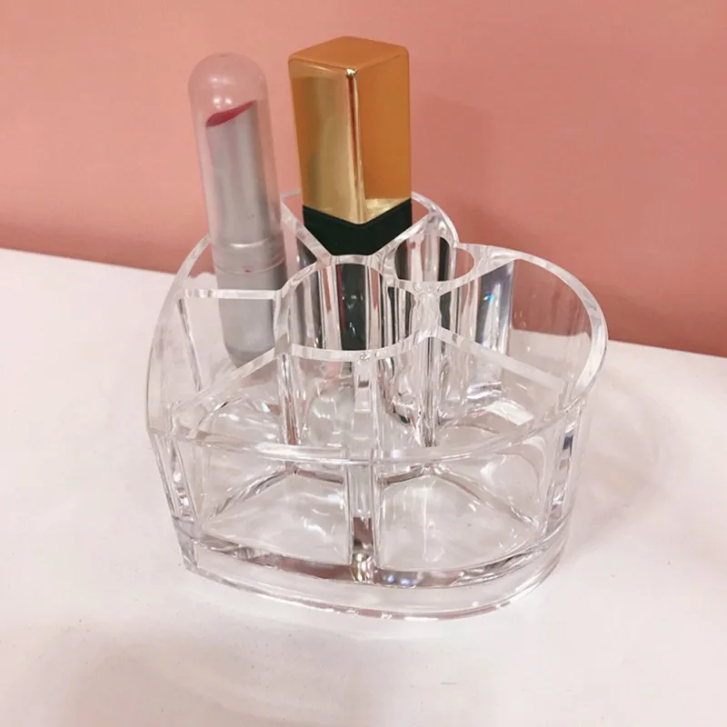 

Grid Acrylic Makeup Organizer Storage Box Cosmetic Box Lipstick Storage Jewelry Box Case Holder Display Stand make up organizer