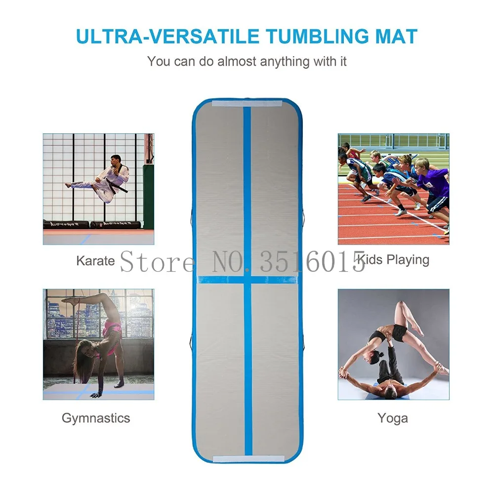 AIR TRACK INFLATABLE GYMNASTICS MAT 3X1X0.1M