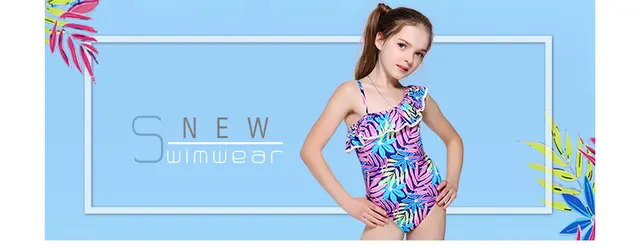Andzhelika dzieci strój kąpielowy jeden kawałek dziewczyna Bird Print stroje kąpielowe Baby Cup Swim Hat dziecko Sport Body kąpielowy strój dla dziewczyn -