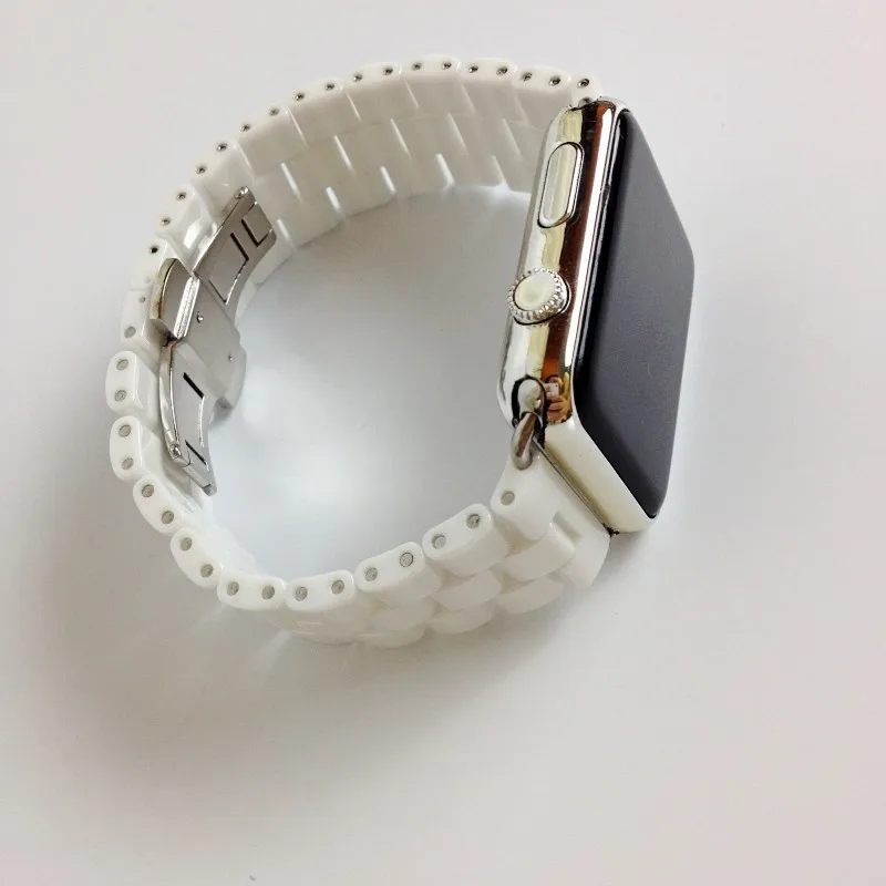 Керамический ремешок для часов Apple Watch 5/4 40 мм 44 мм браслет застежка ремешок 38 мм/42 мм для iwatch серии 5 серии 4/3 сменный ремешок