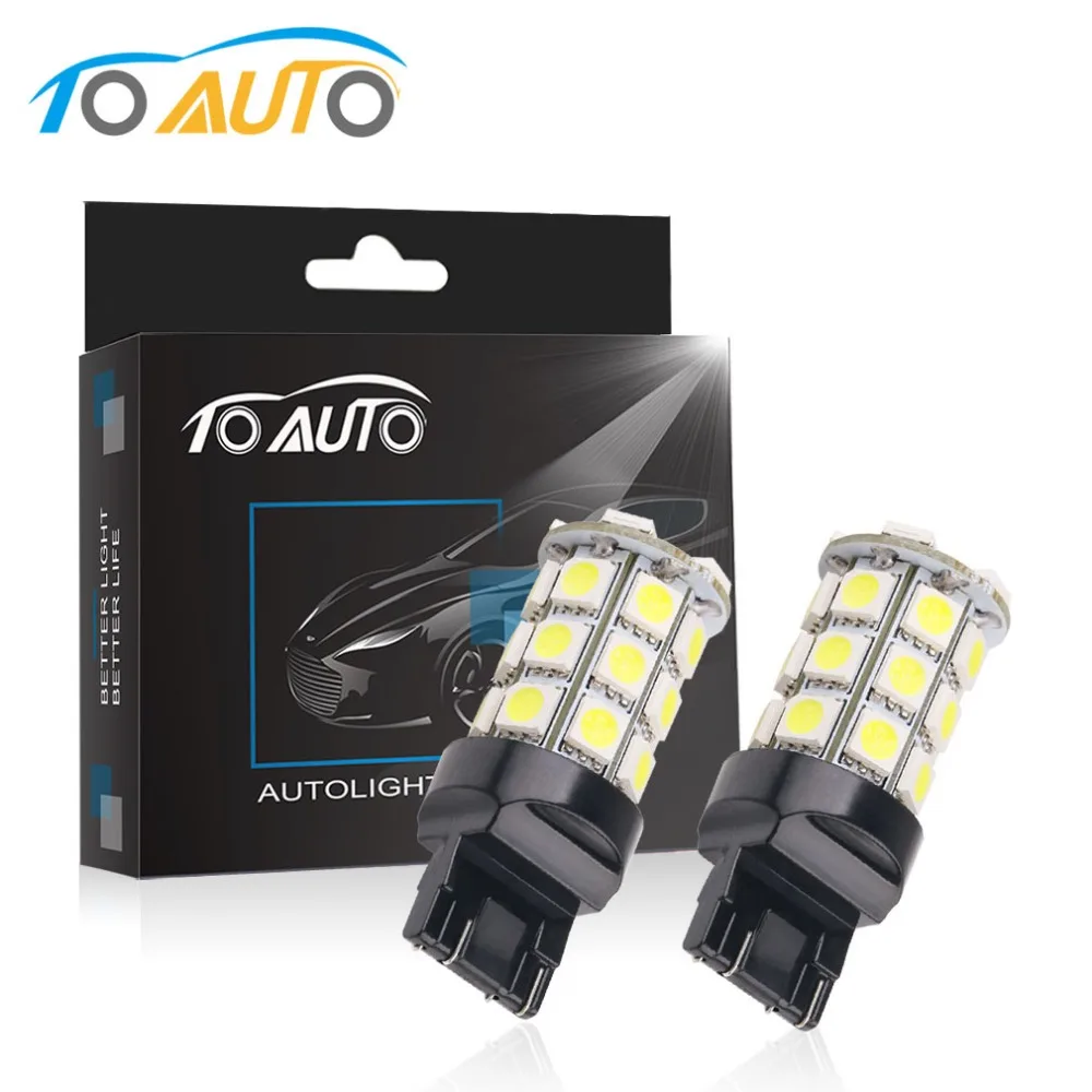 2 шт. T20 7443 W21/5 Вт светодиодный 27 SMD 5050 автомобильный тормоз обратный стояночный