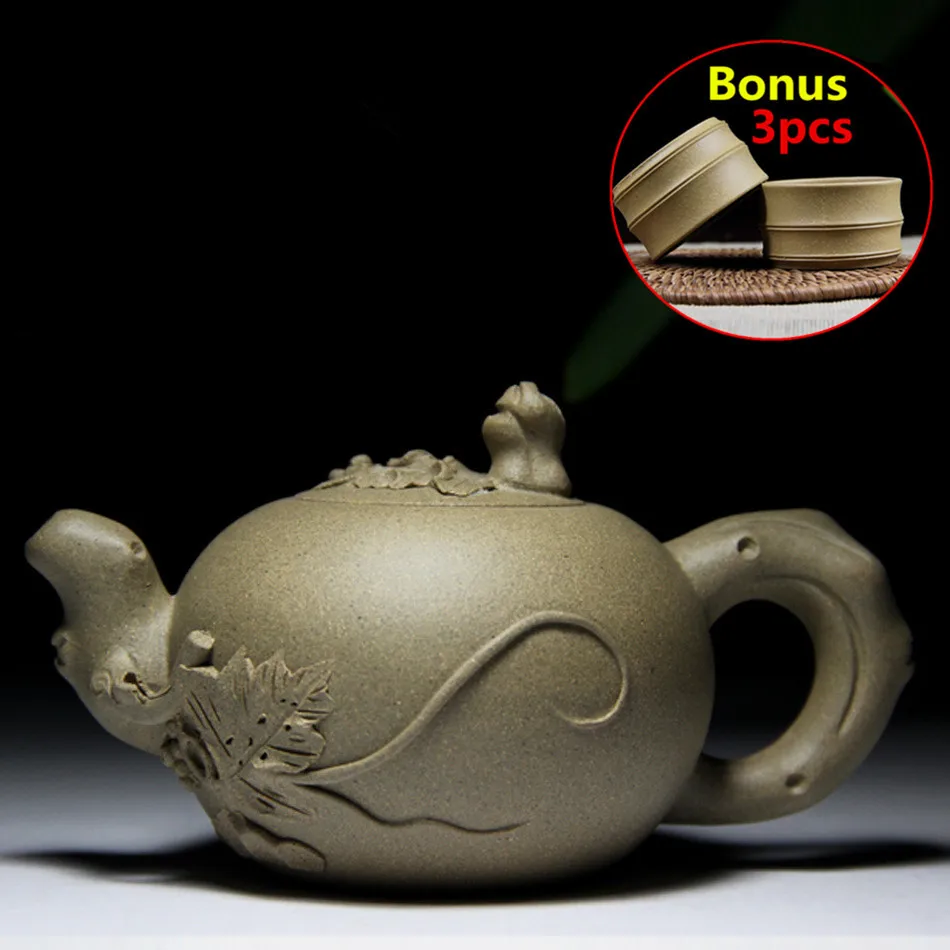 180ml Chinese ZiSha Teapot Travel Tea Set Handmad Tea Pot Ceramic Bouns