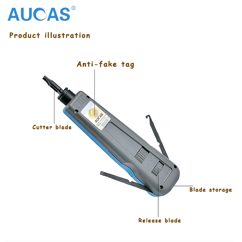  Aucas Network Cable impact krone tool module block insertion punch down tool 110 type patch panel h