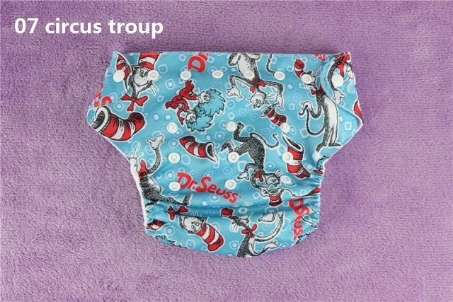 Многоразовые детские тканевые подгузники с карманом, моющиеся и водонепроницаемые подгузники для новорожденных, подгузники Fraldas Depano 0-12M KF001 - Цвет: 07 circus troup