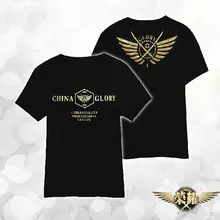 Матч мастер Китай Слава футболки с коротким рукавом-реглан сужающаяся к талии лонгслив с принтом с круглым вырезом, футболка с круглым вырезом Повседневное футболки Косплэй Топы