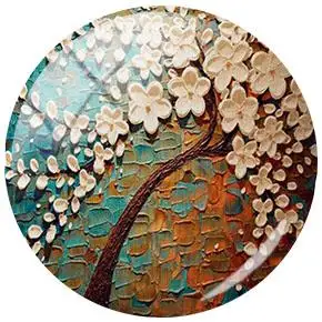 JWEIJIAO картина в стиле ретро, дерево, сделай сам, стеклянный кабошон, купол для брелка, ожерелья, сережек, аксессуары, демонстрация, плоская задняя часть, изготовление - Цвет: A517