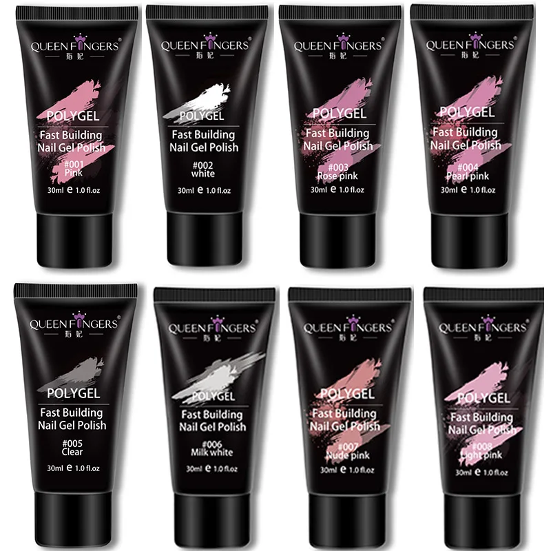 Gel polivinílico acrílico de Arte de uñas de 30 ml para el constructor de constracción de uñas escultura de cristal duro Coumuflage transparente extender gelatina Poly Gel Gel polivinílico acrílico de Arte de uñas de 30 ml para el constructor de constracción de uñas escultura de cristal duro Coumuflage transparente extender gelatina Poly Gel
